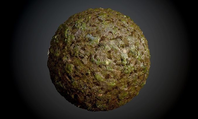 Muddy Swamp Footprint Ground Seamless PBR Texture Texture