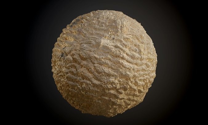 Desert Sand Footprint Stone Ground Seamless PBR Texture Texture