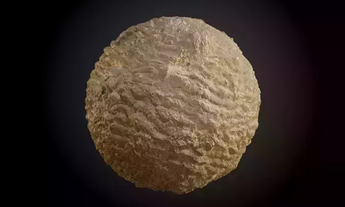 Desert Sand Footprint Stone Ground Seamless PBR Texture Texture