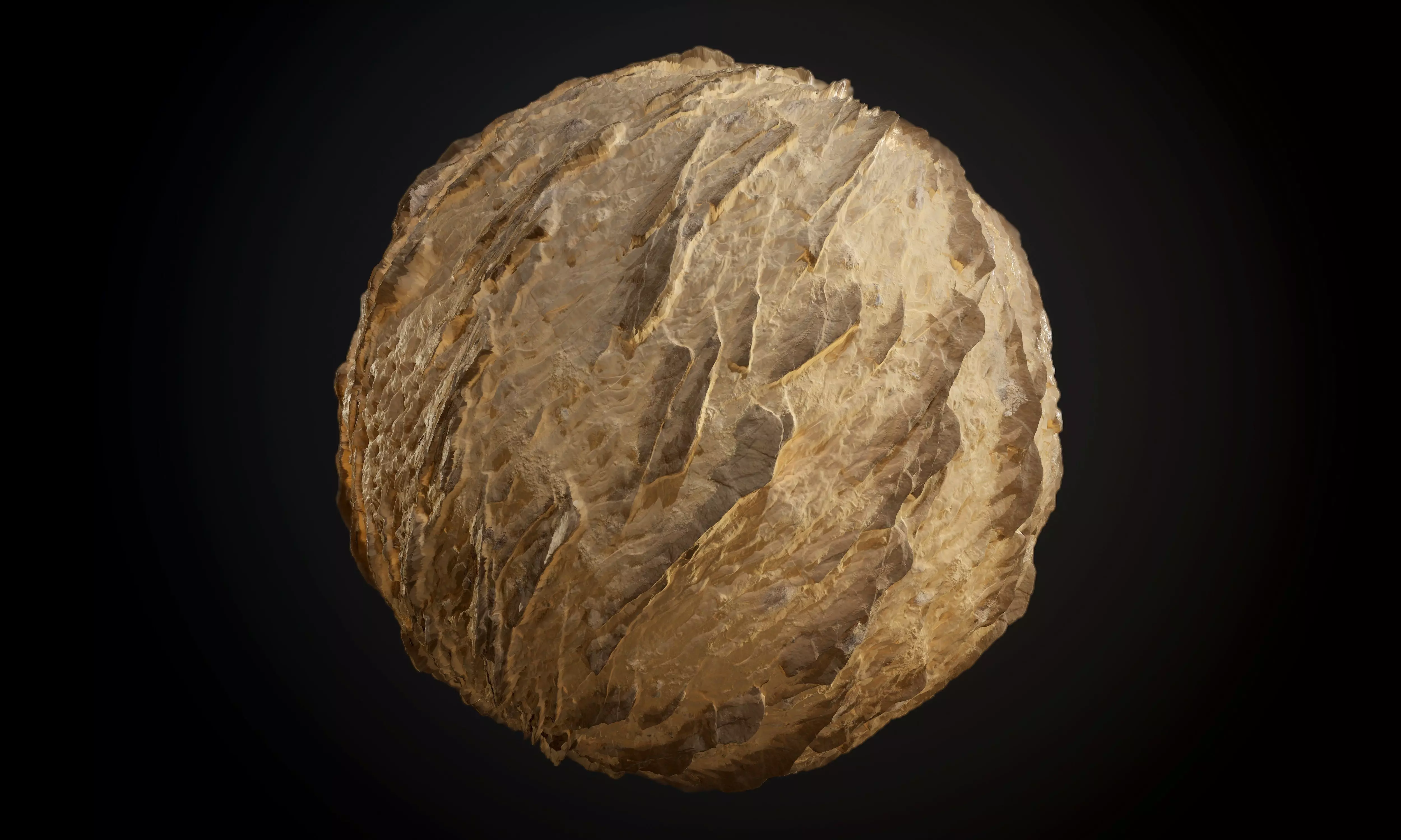 Desert Sand Rock Ground Seamless PBR Texture Texture_0