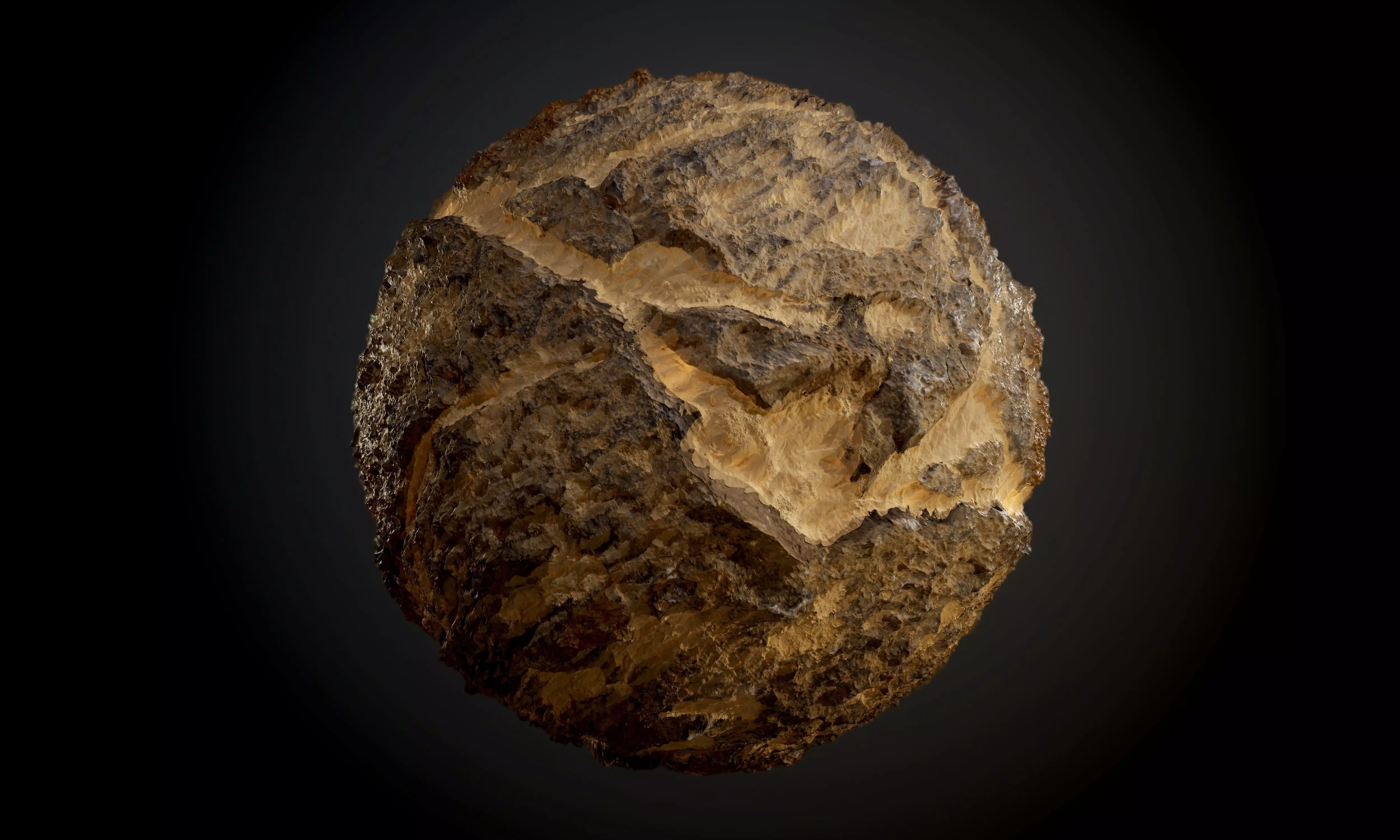 Desert Sand Rock Ground Seamless PBR Texture Texture_0