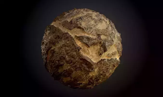 Desert Sand Rock Ground Seamless PBR Texture