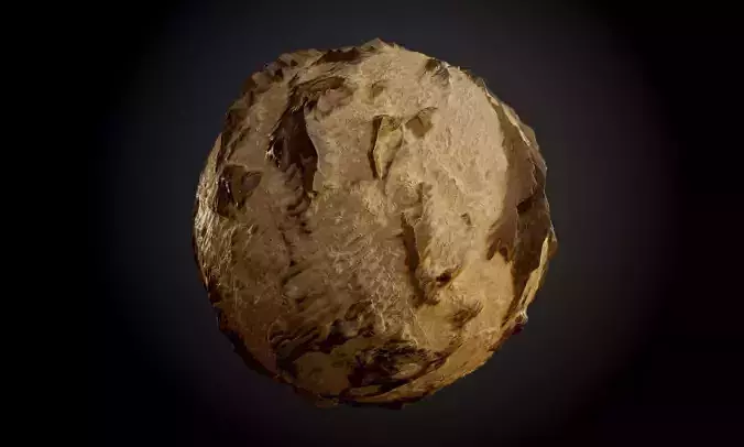 Desert Sand Rock Ground Seamless PBR Texture