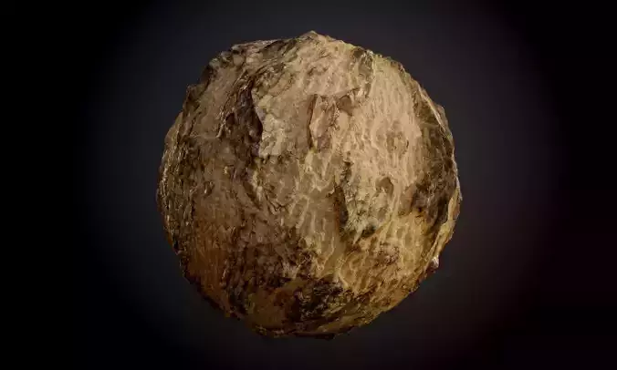 Desert Sand Dune Rock Ground Seamless PBR Texture