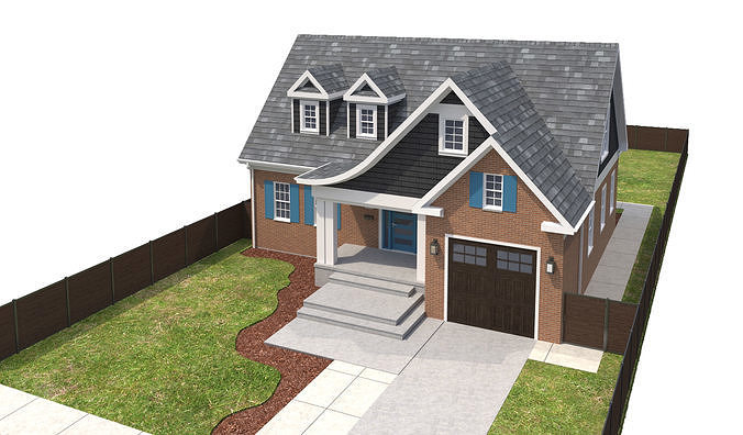 House-072 3D model 6