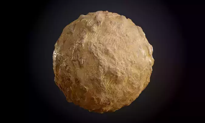 Desert Sand Dunes Rock Ground Seamless PBR Texture