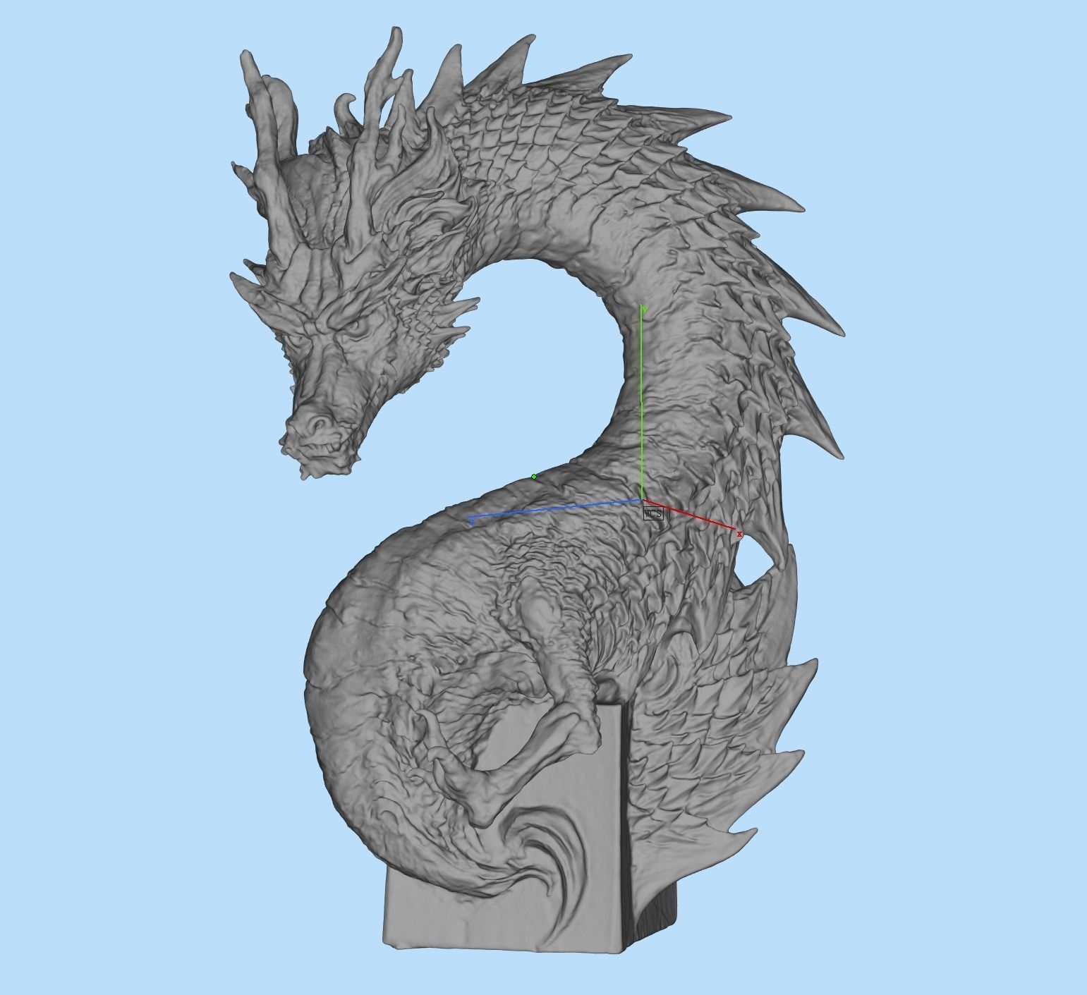 chinese dragon 3D print model_3