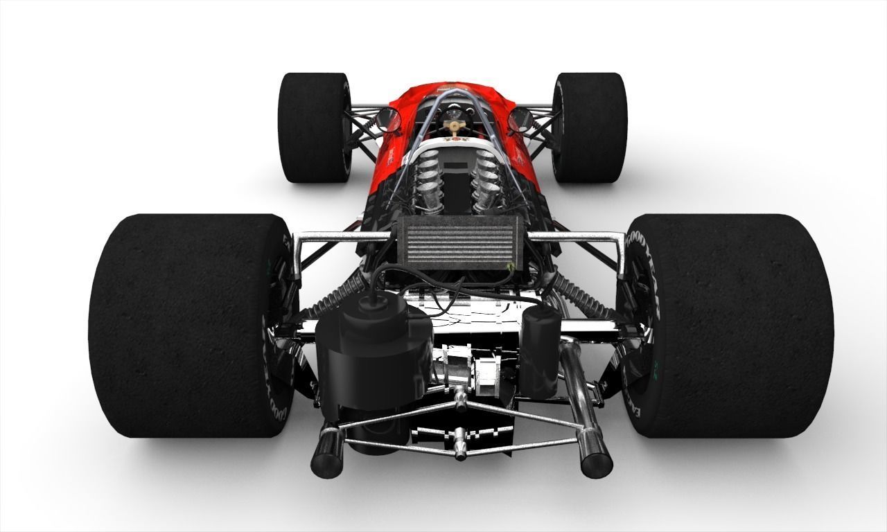 Mclaren M7A Low-poly 3D model_8