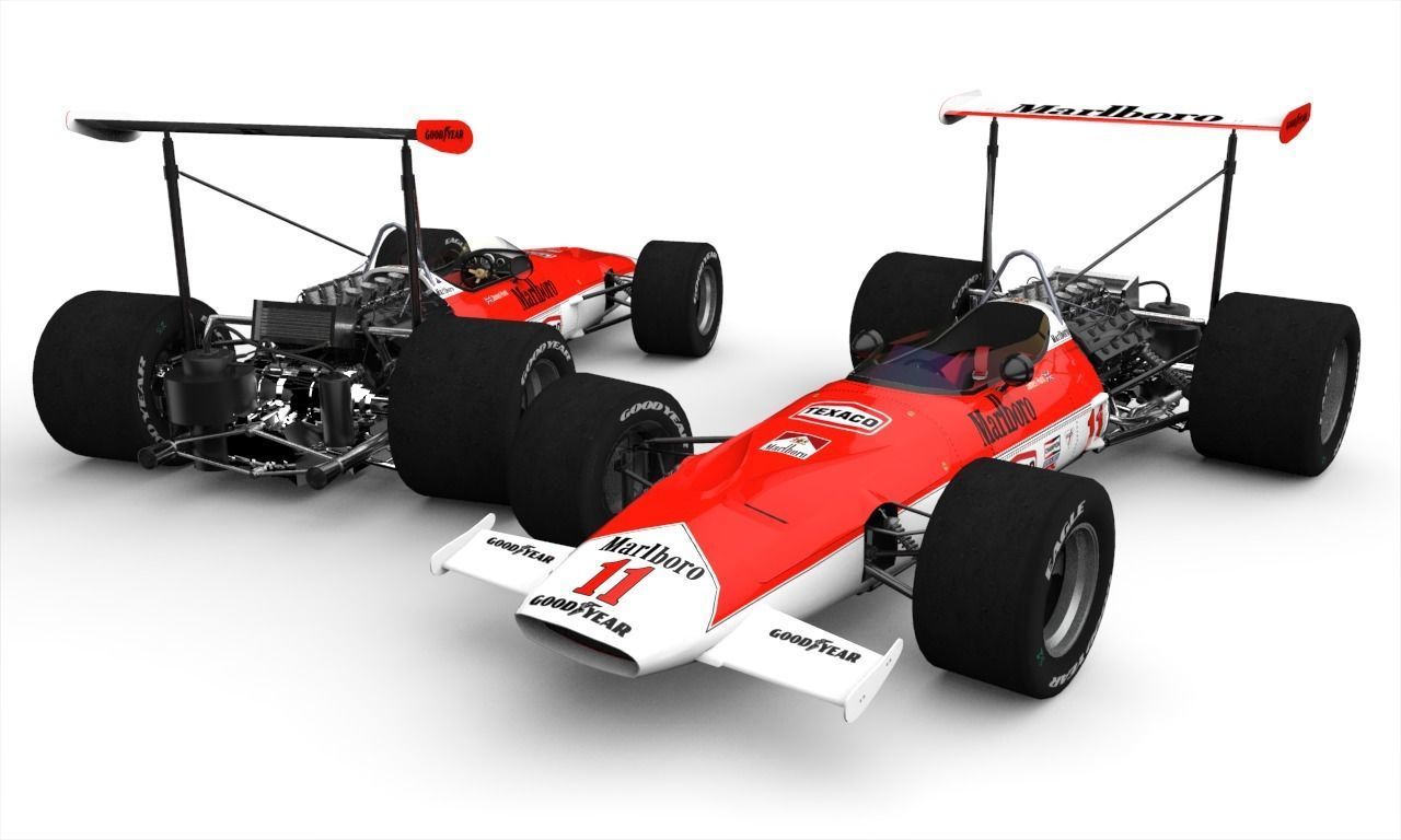 Mclaren M7A Low-poly 3D model_2