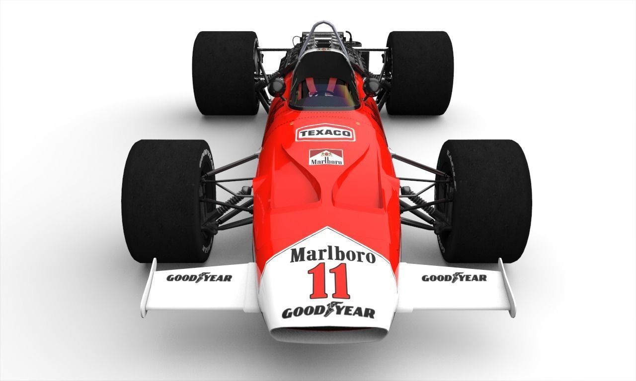 Mclaren M7A Low-poly 3D model_9