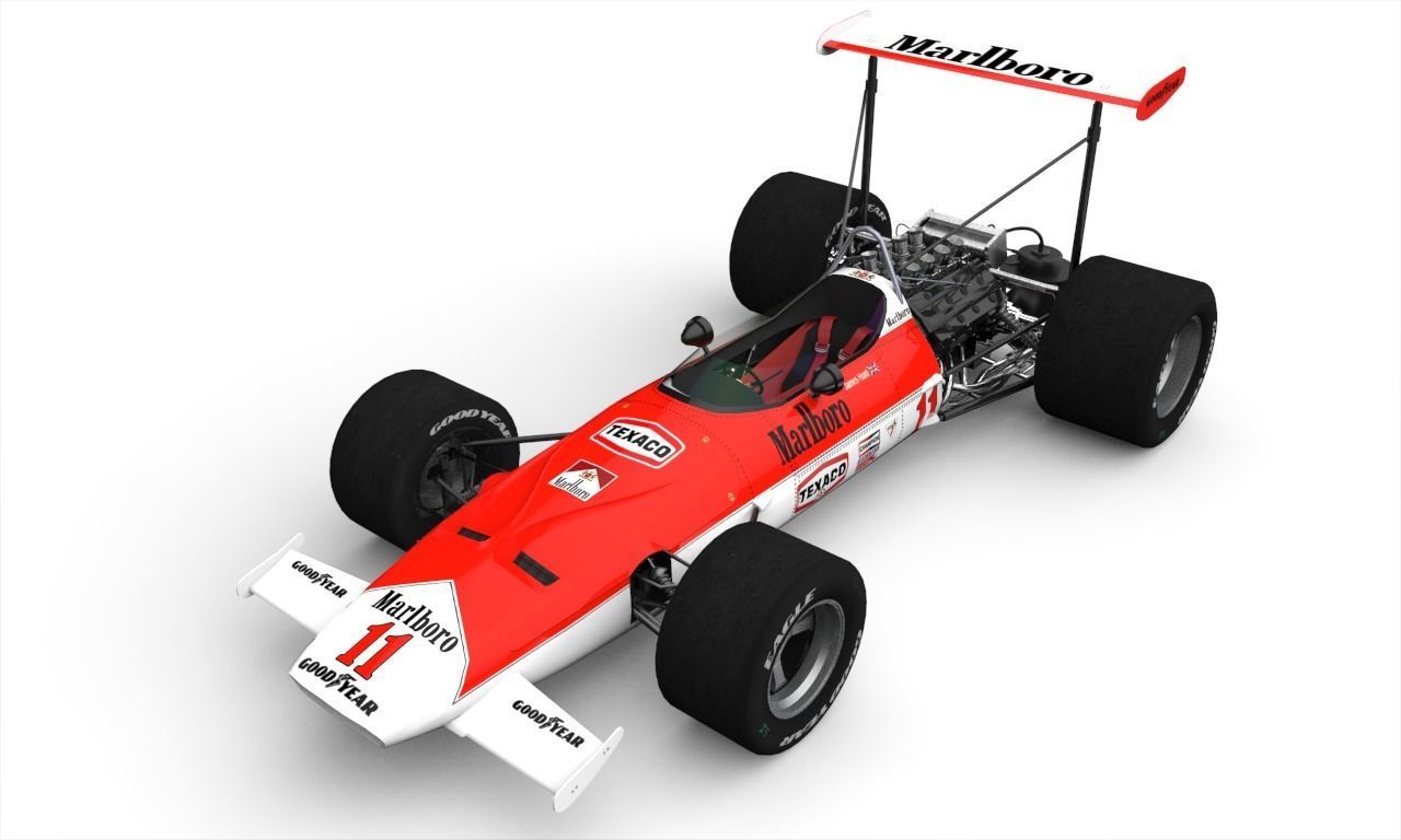 Mclaren M7A Low-poly 3D model_4