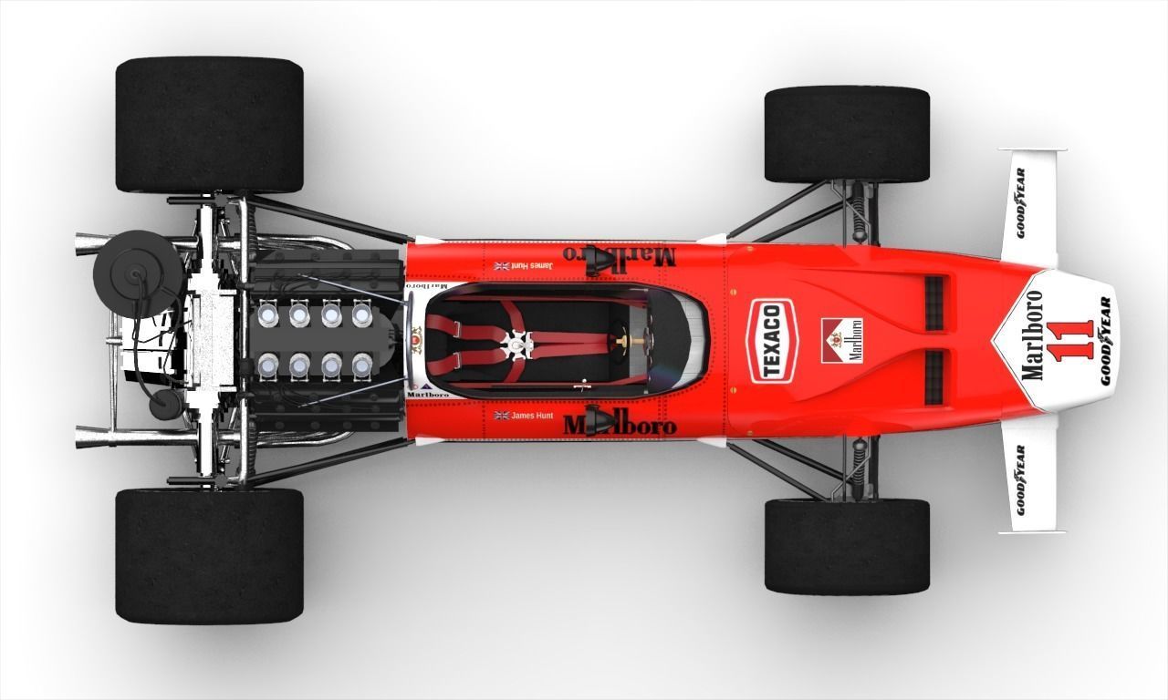 Mclaren M7A Low-poly 3D model_10