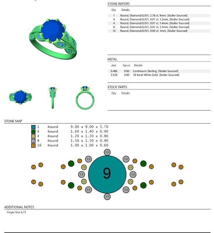 Leaf ring 3D print model_7