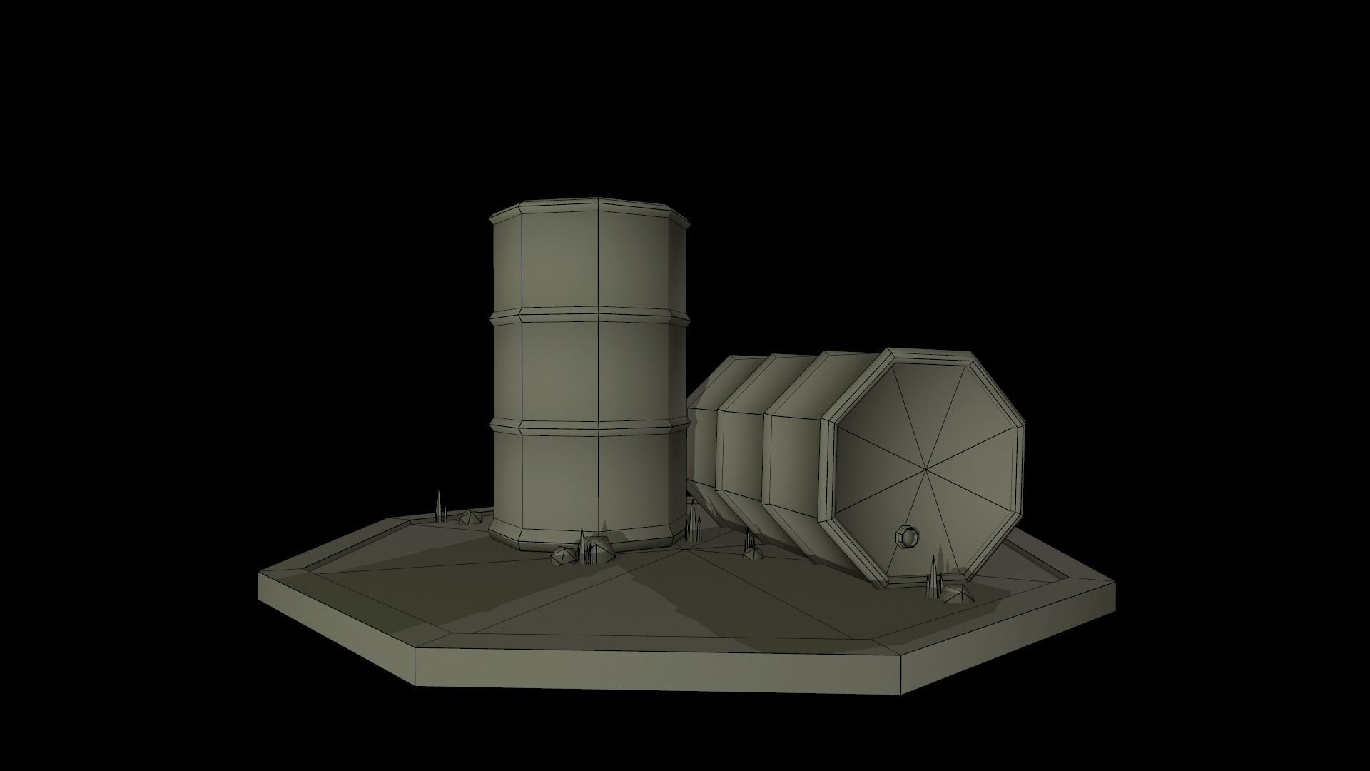Barrel Pertamina Asset Low-poly 3D model_5