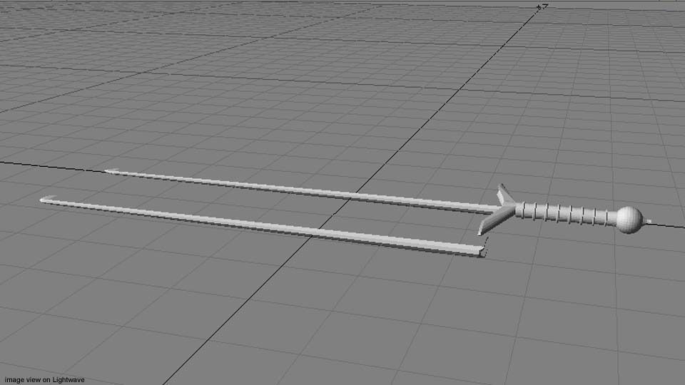 Sword - Scottish Claymore 3D model_4