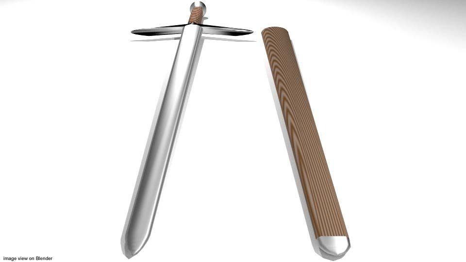 Sword - Scottish Claymore 3D model_2