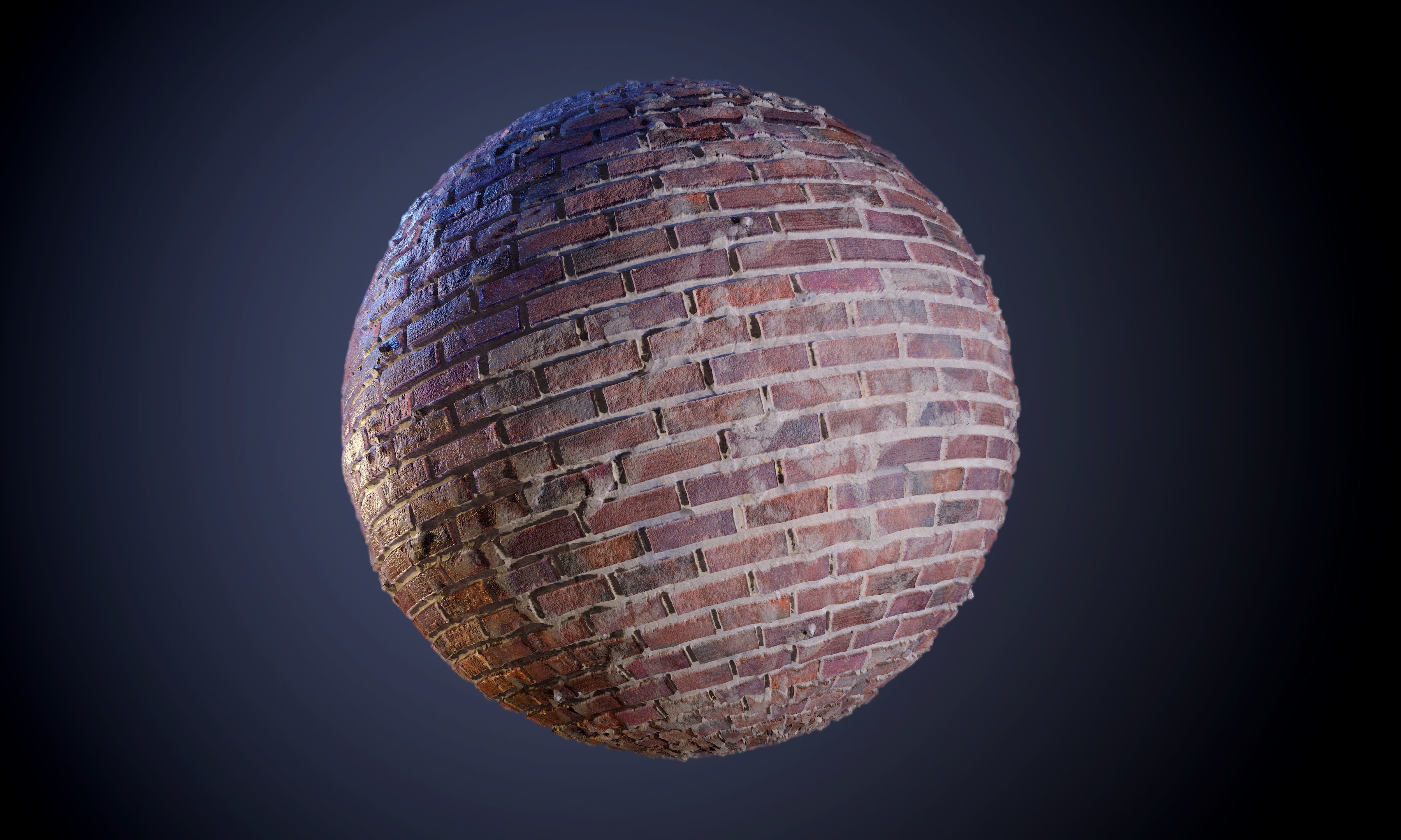 30 Brick Concrete Walls Seamless PBR Textures Texture_10