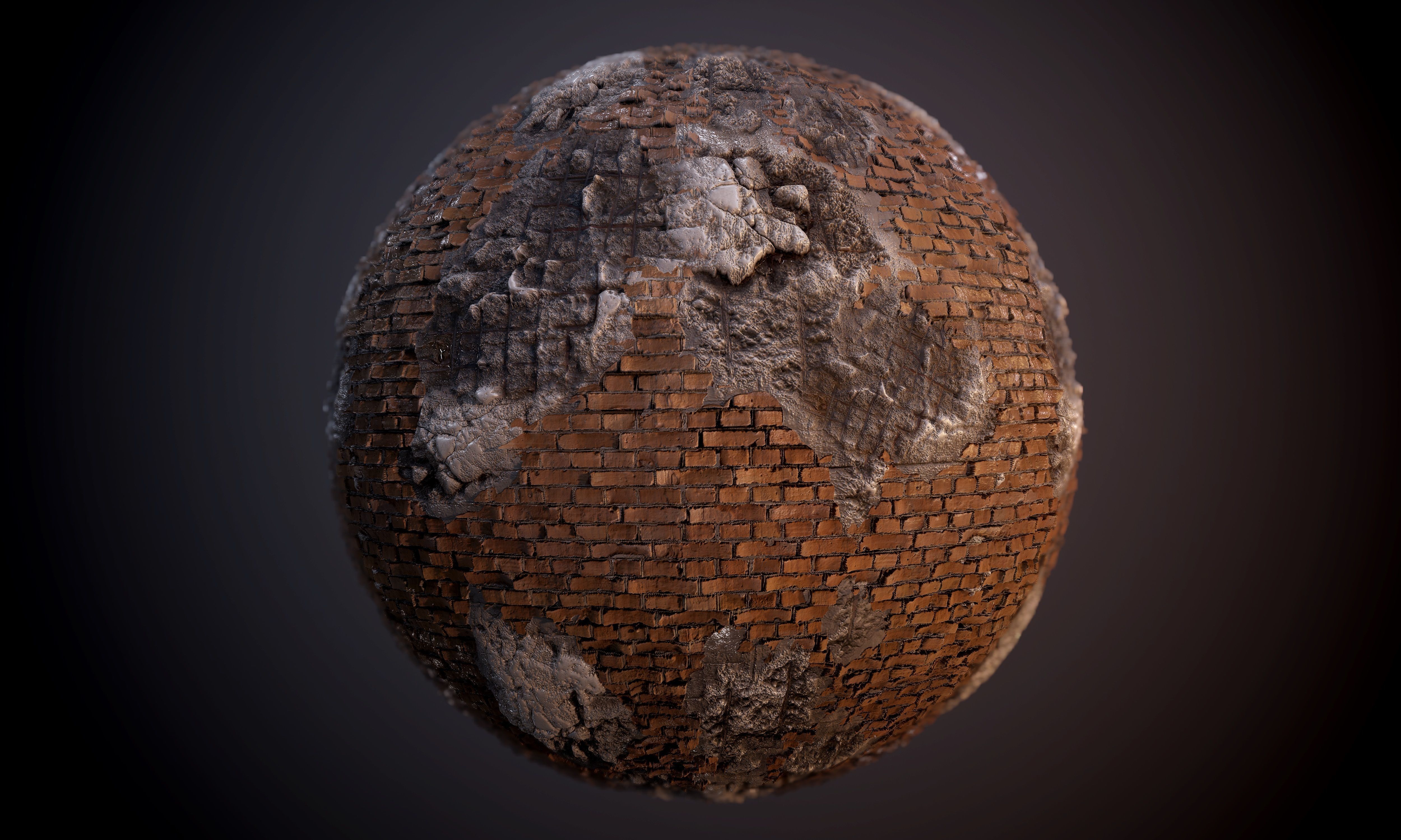 30 Brick Concrete Walls Seamless PBR Textures Texture_9