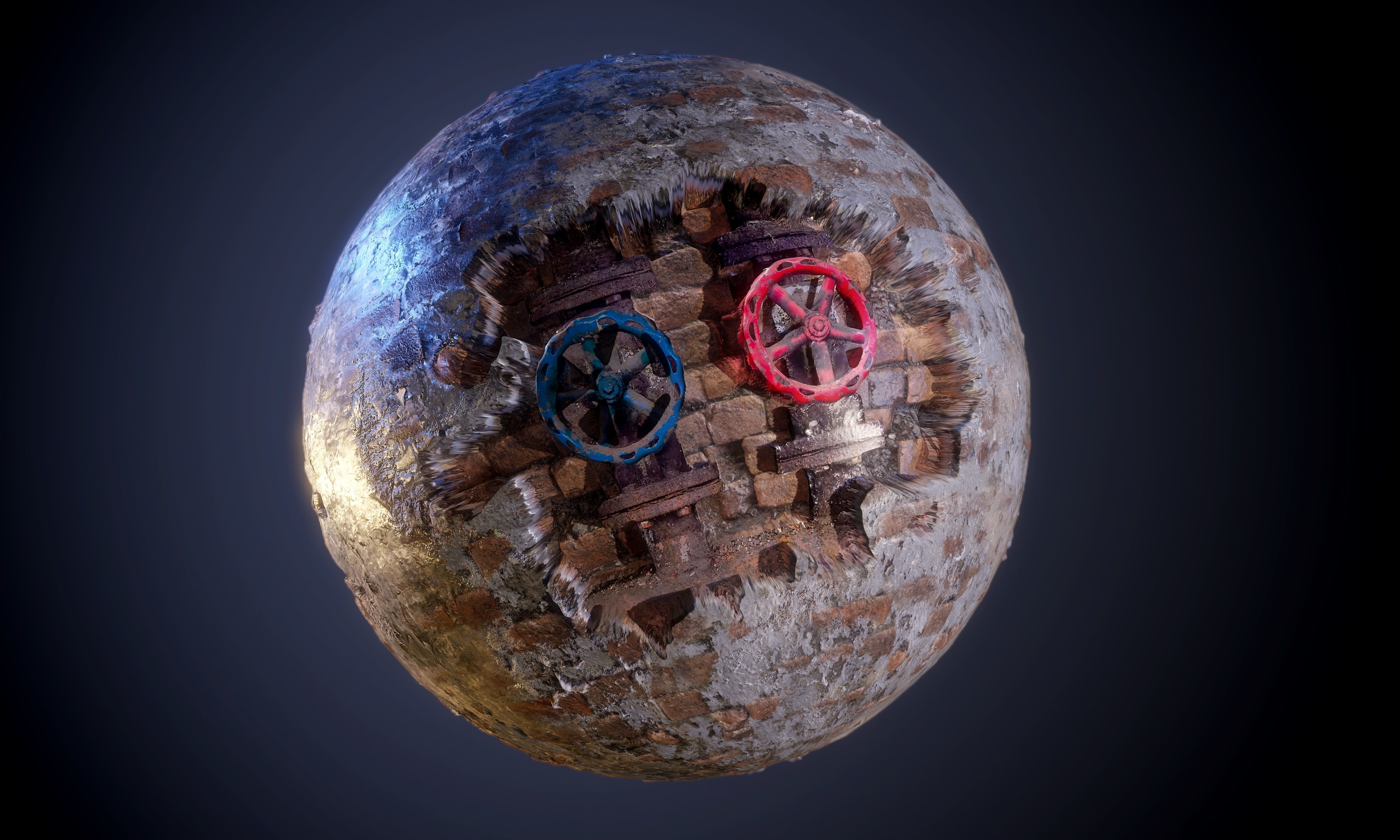 30 Brick Concrete Walls Seamless PBR Textures Texture_28