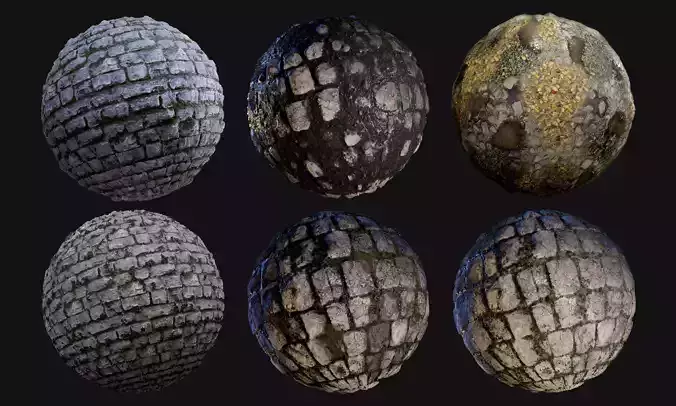 Cobblestone Seamless PBR Texture Pack 