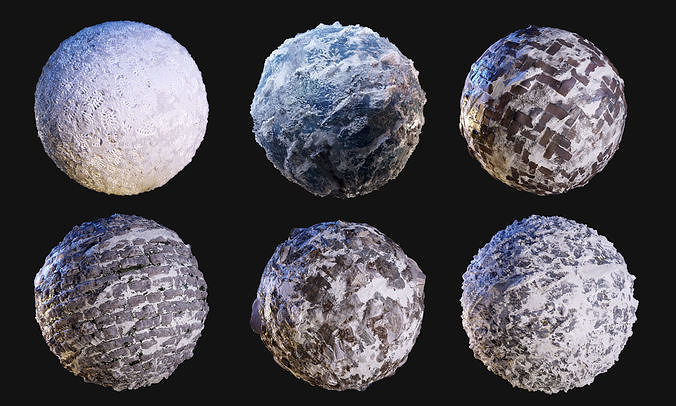 Snow Ice Seamless PBR Texture Pack Texture