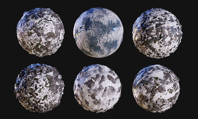 Snow Ice Seamless PBR Texture Pack Texture