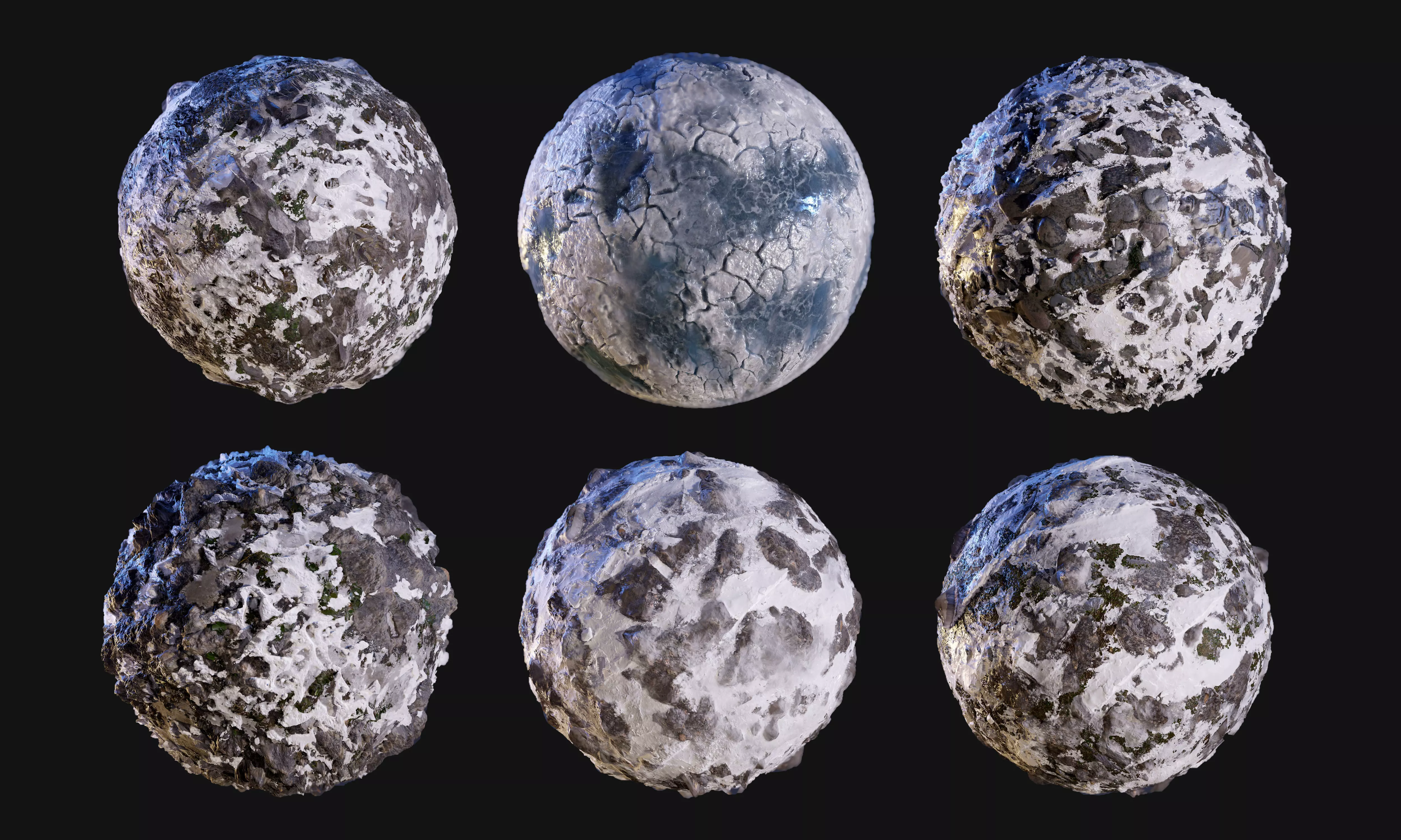 Snow Ice Seamless PBR Texture Pack Texture_0