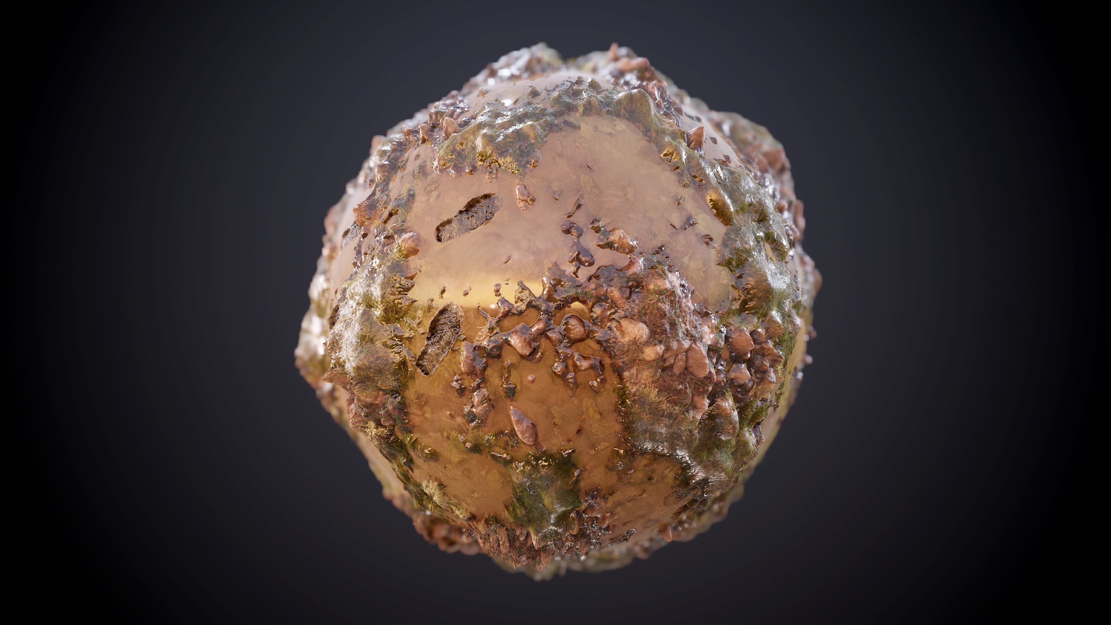 Stone River Bed Seamless PBR Texture Pack  Texture_4