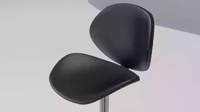 bar stool wood leather