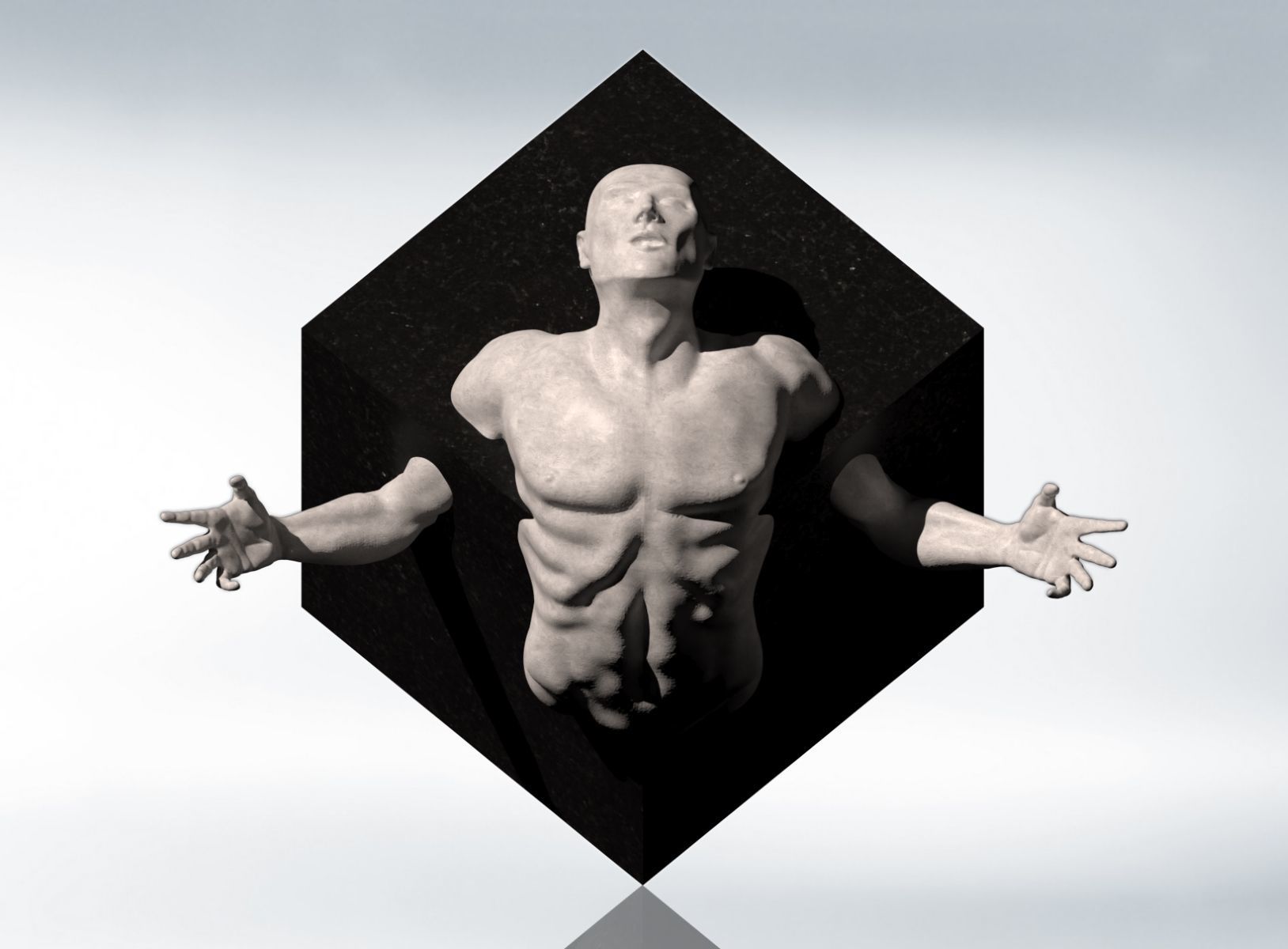 Sculpture - The Struggle of Creation 3D model_1