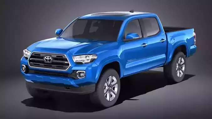Toyota Tacoma Double Cab 2018 VRAY 3D model