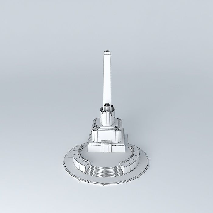 Riga The Freedom Monument Freedom Monument Free 3D model_4