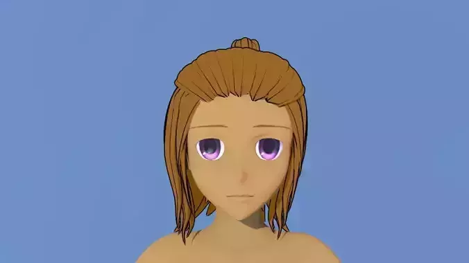 Cute anime hair style