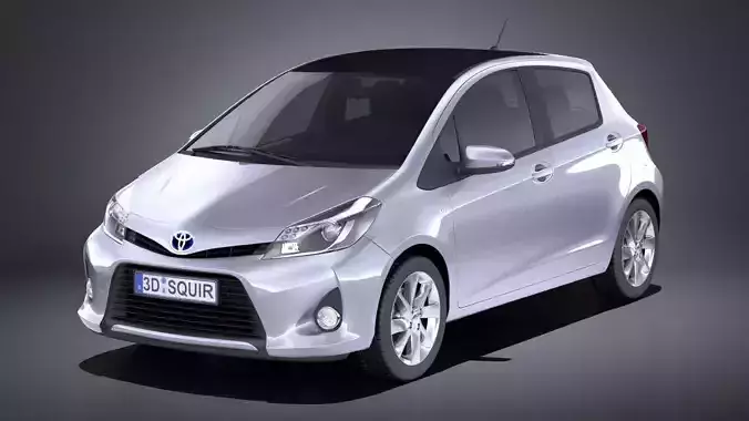 Toyota Yaris Hybrid 2014 VRAY 
