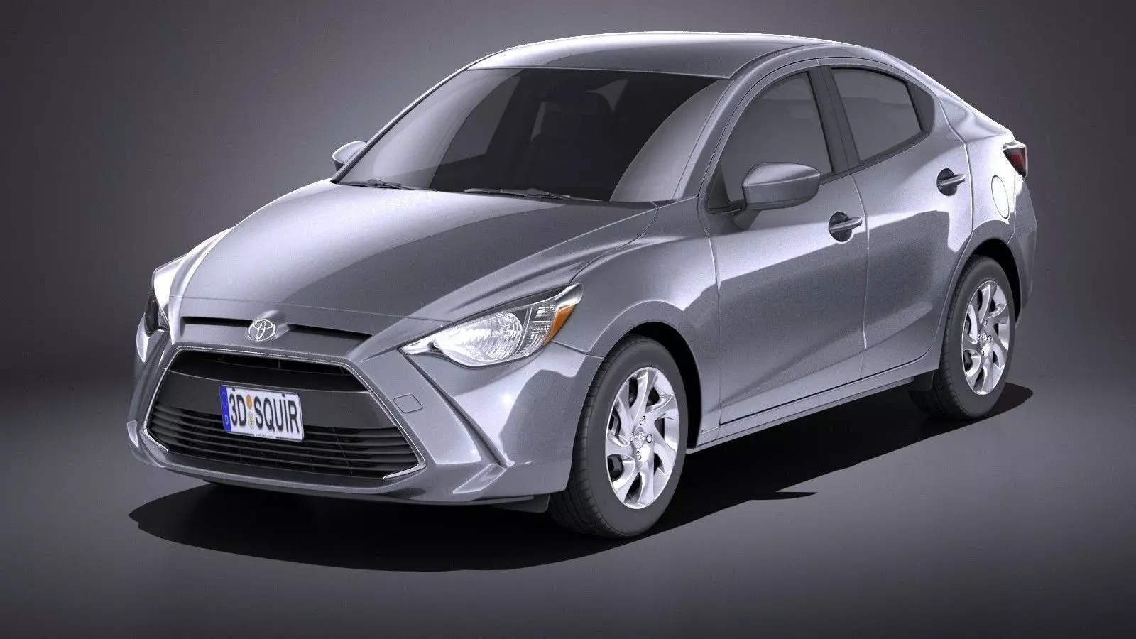 Toyota Yaris sedan 2017 VRAY 3D model_0