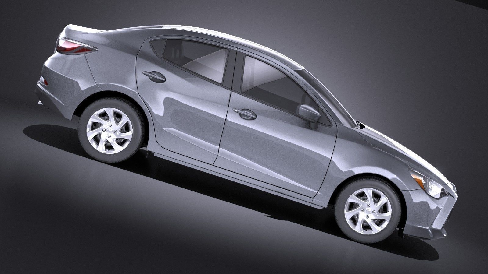Toyota Yaris sedan 2017 VRAY 3D model_6