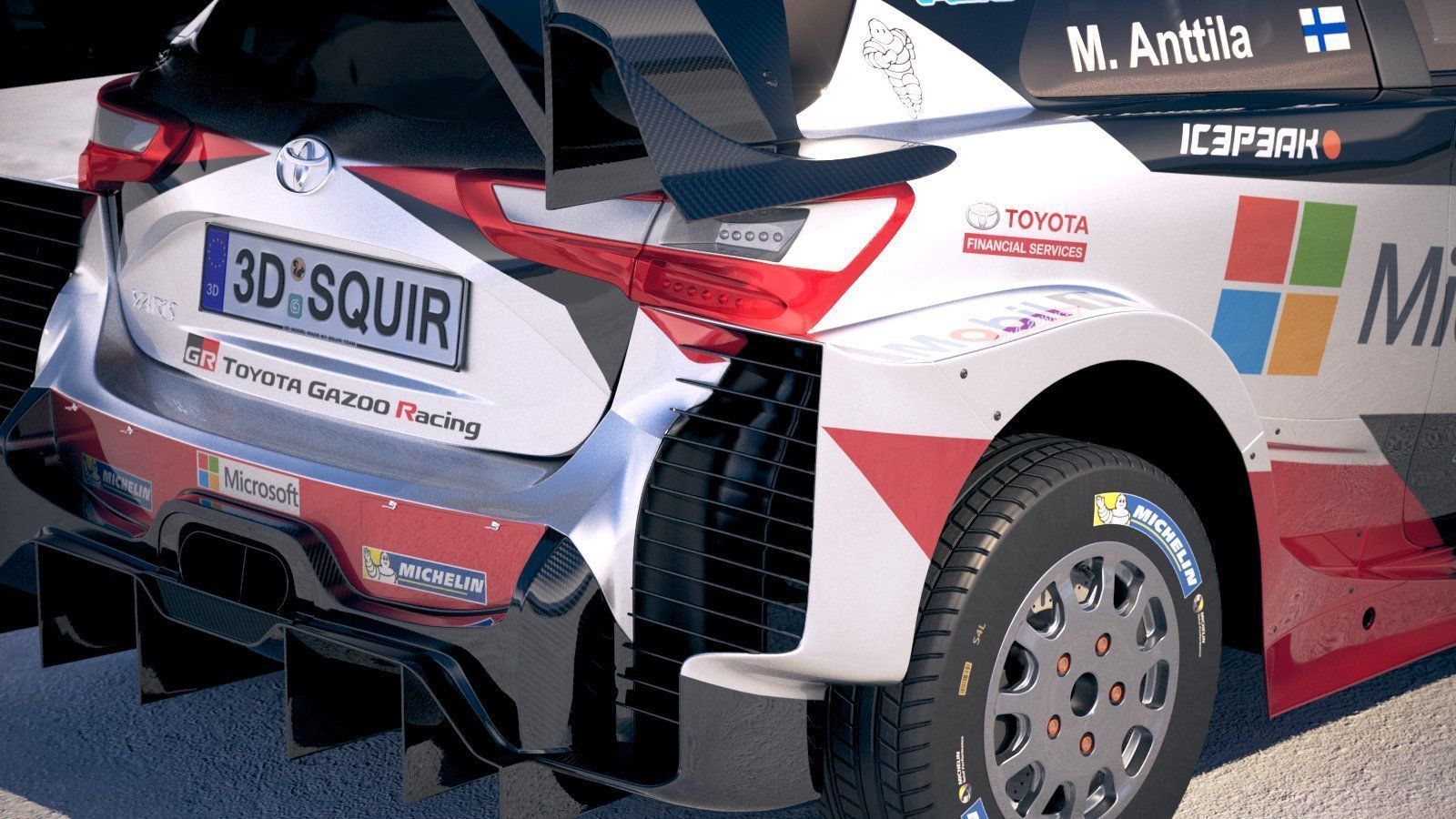 Toyota Yaris WRC 2018 3D model_3