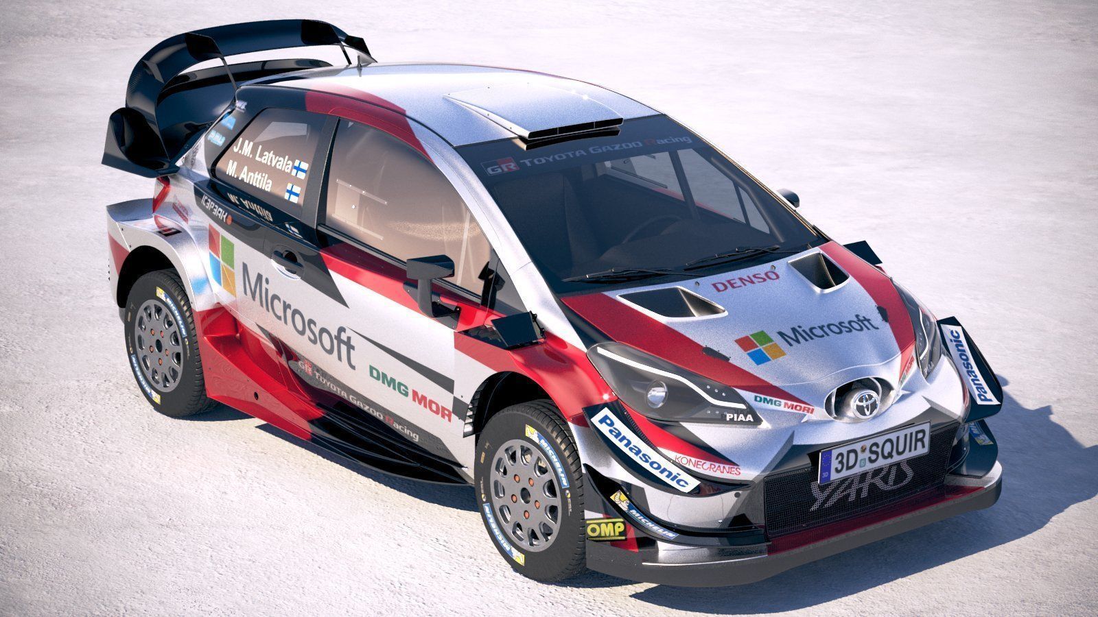 Toyota Yaris WRC 2018 3D model_11