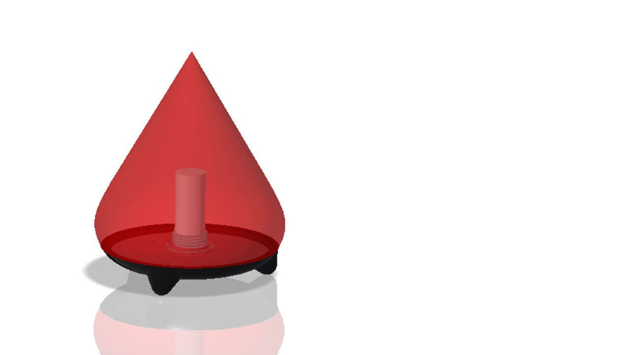 Water Drop - Lamp 3D print model_3