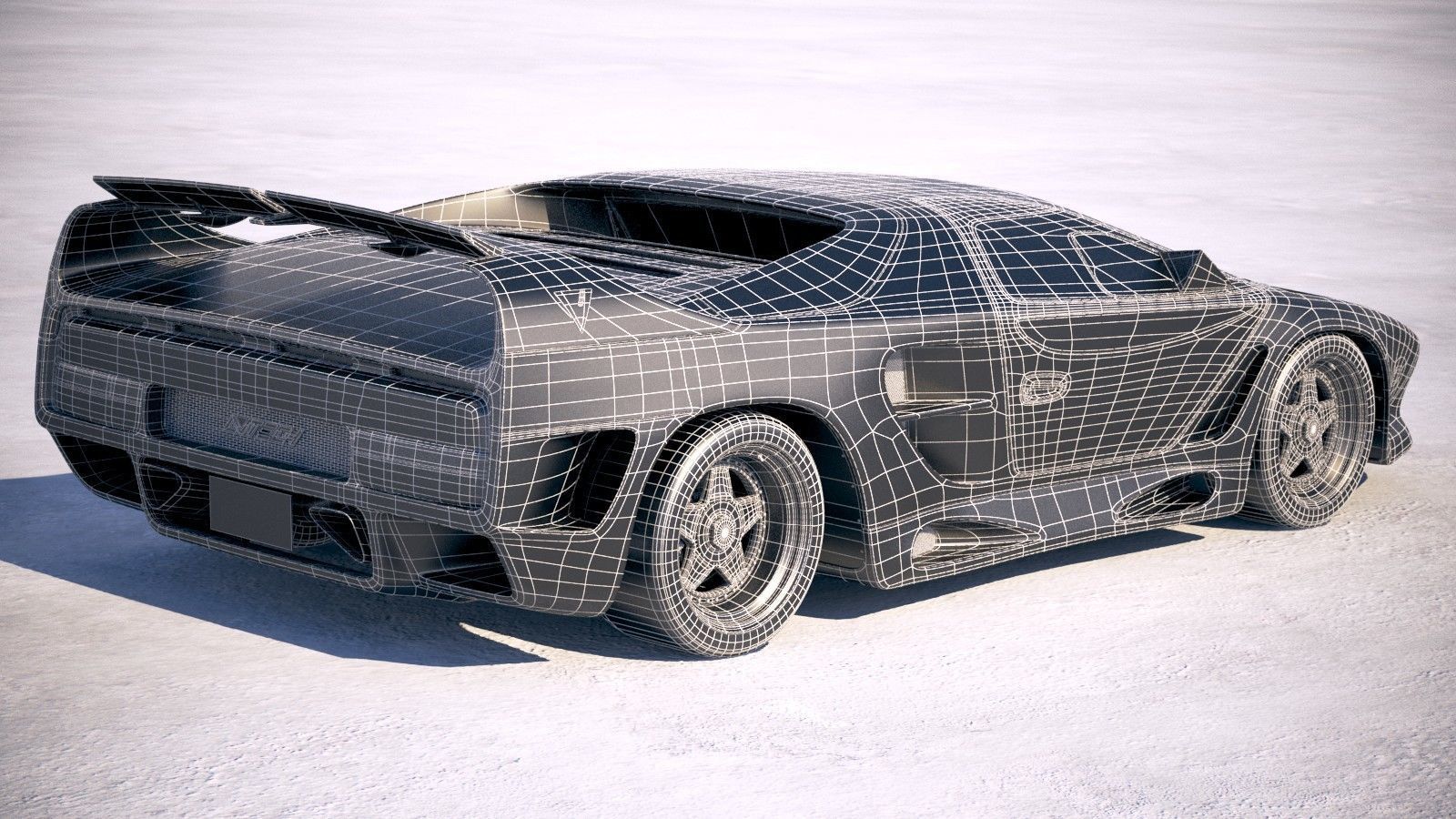 Vector Avtech WX3 1993 3D model_23