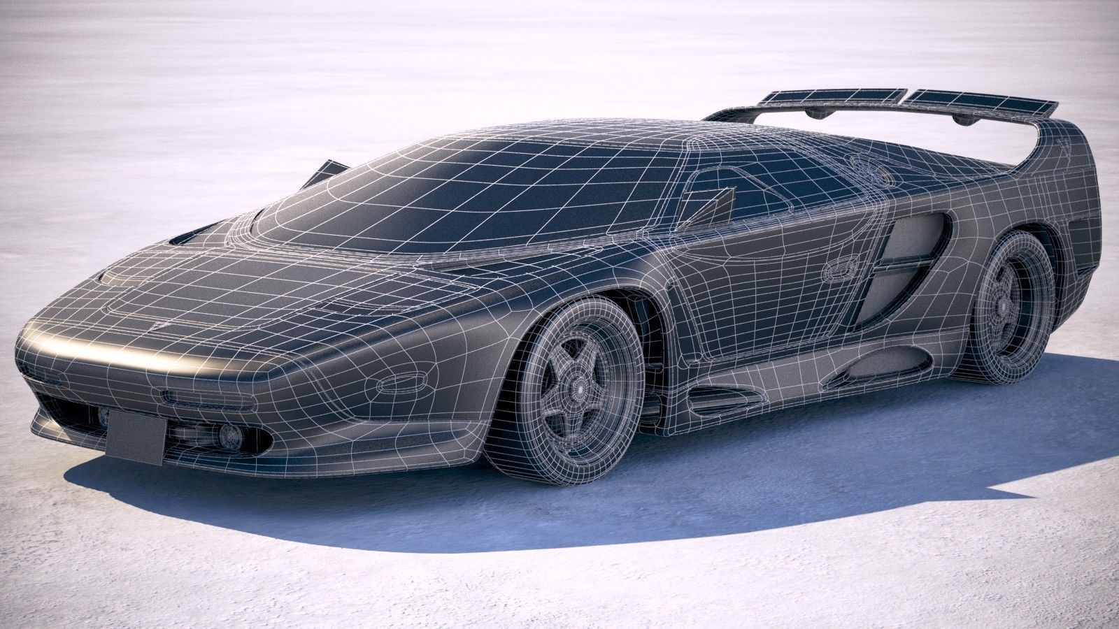 Vector Avtech WX3 1993 3D model_22