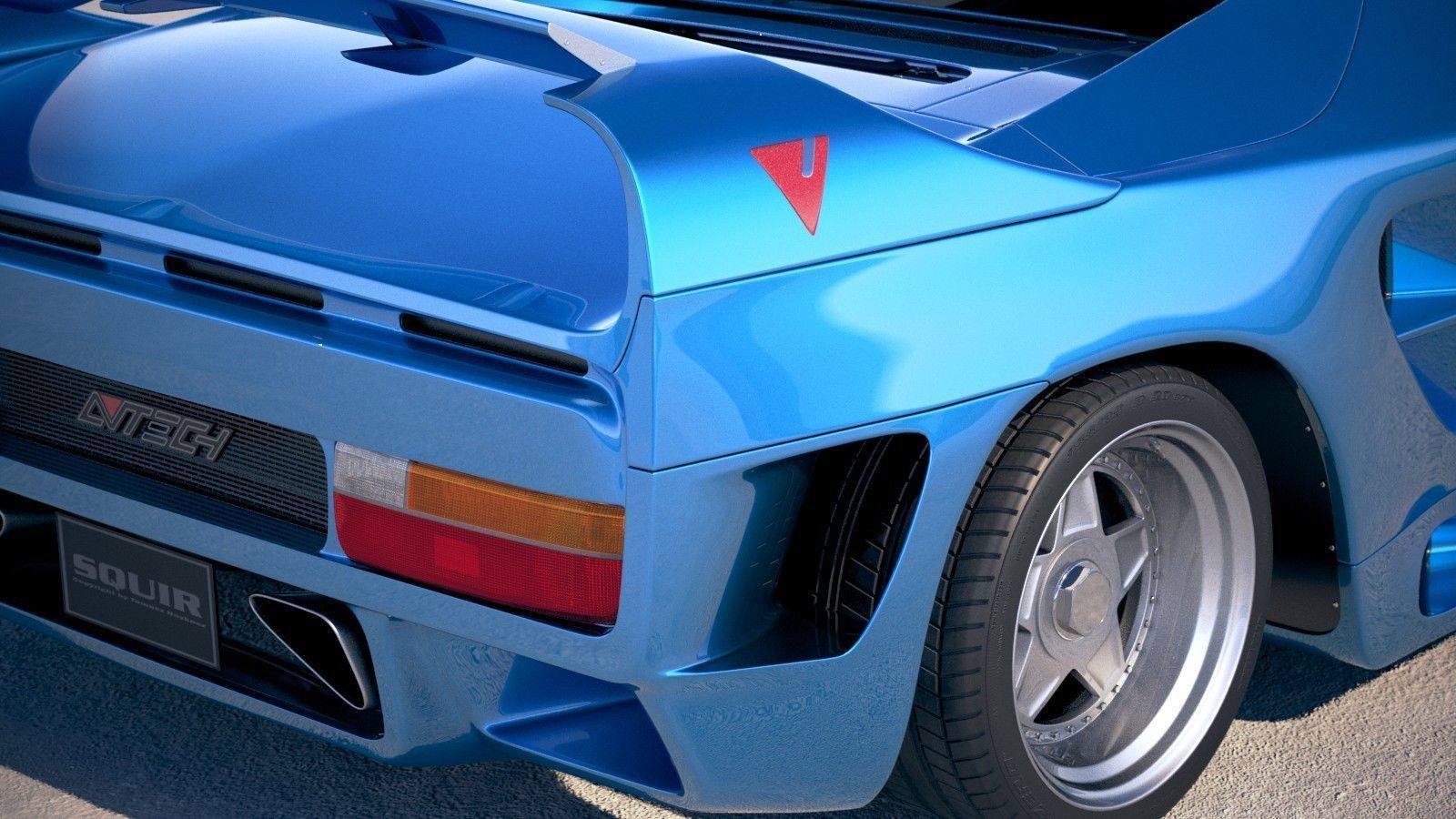 Vector Avtech WX3 1993 3D model_5