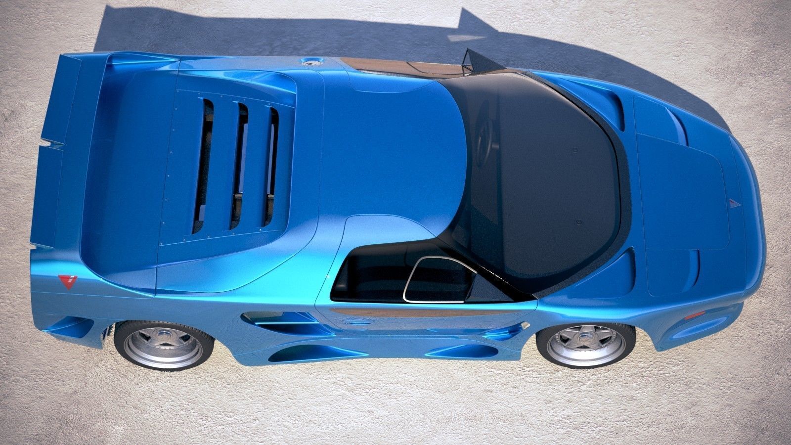 Vector Avtech WX3 1993 3D model_9