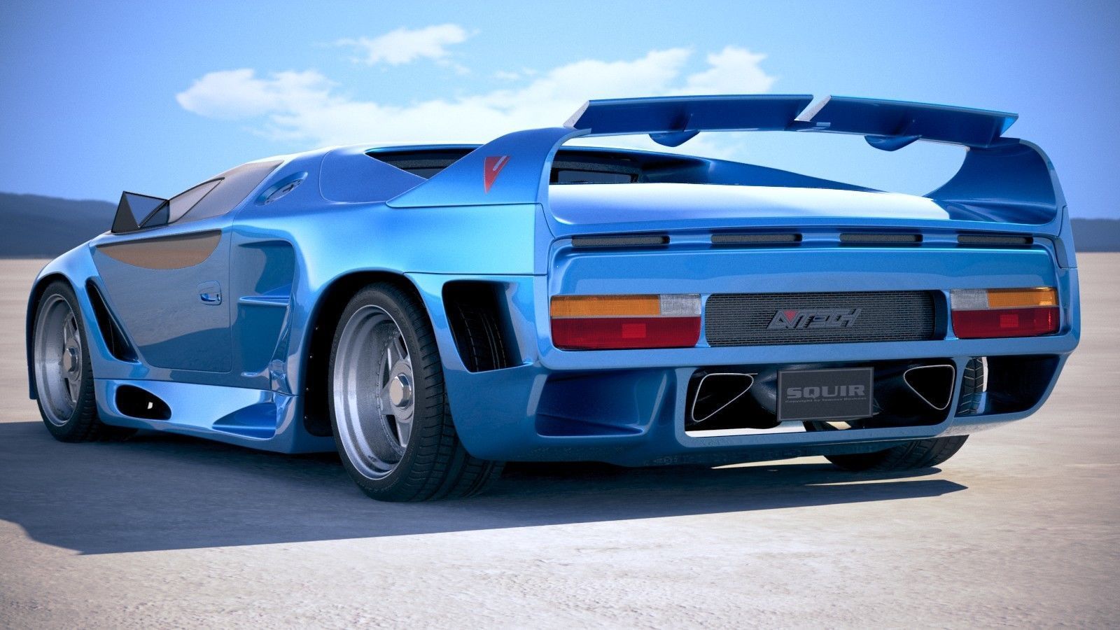 Vector Avtech WX3 1993 3D model_16