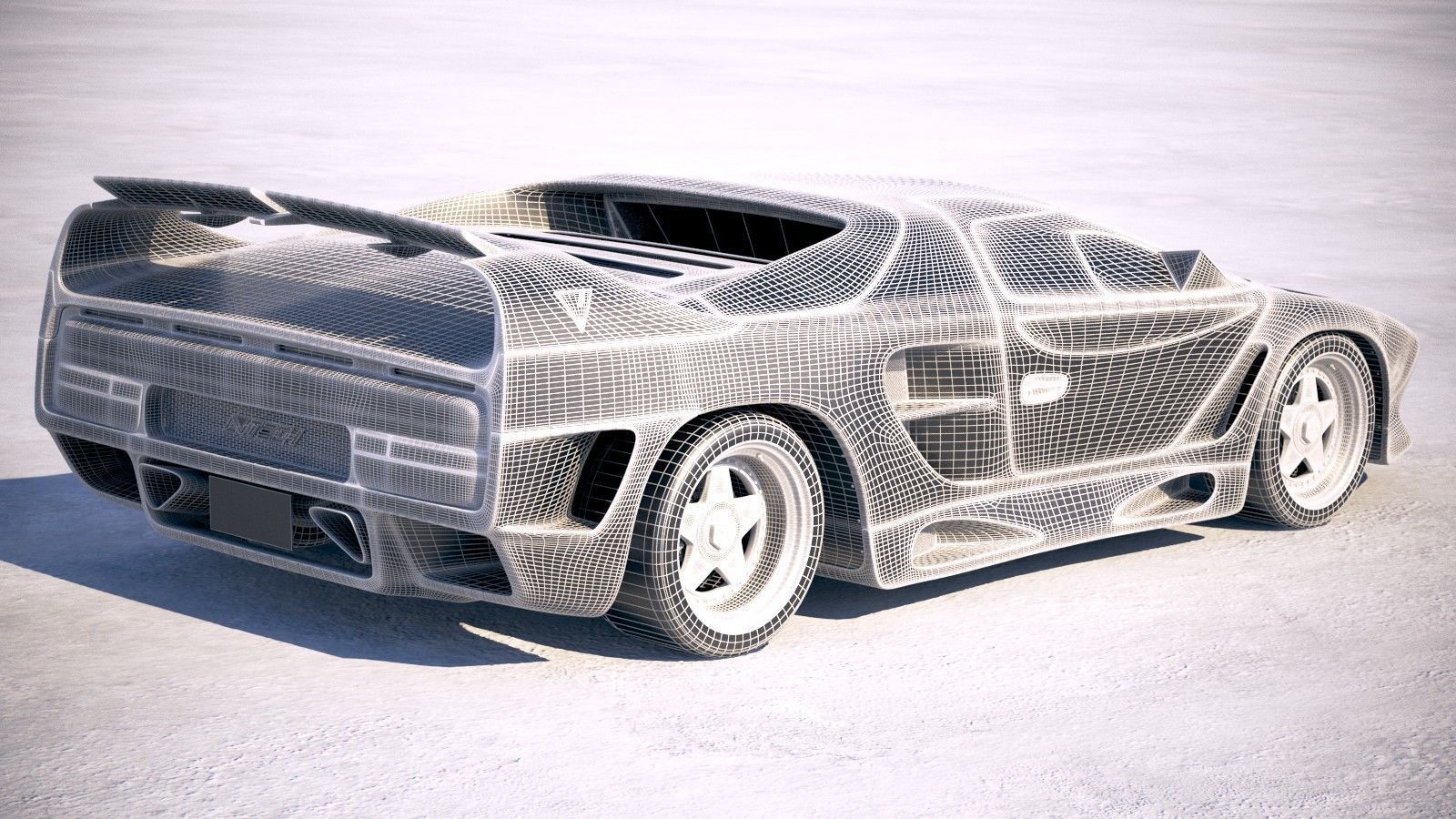 Vector Avtech WX3 1993 3D model_21