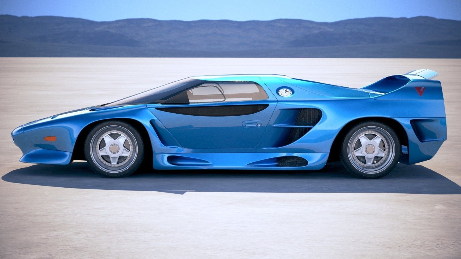 Vector Avtech WX3 1993 3D model_8