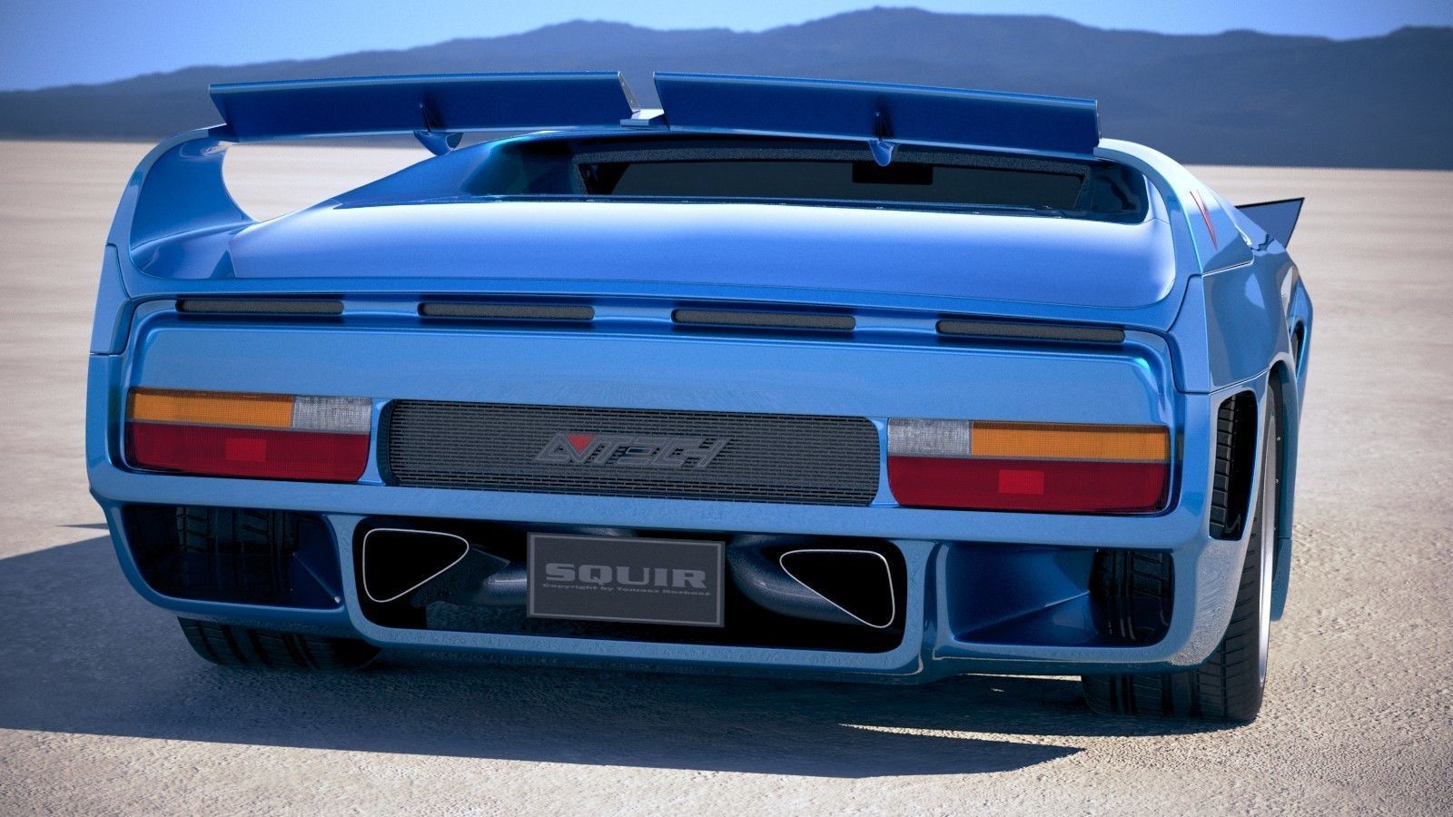 Vector Avtech WX3 1993 3D model_7