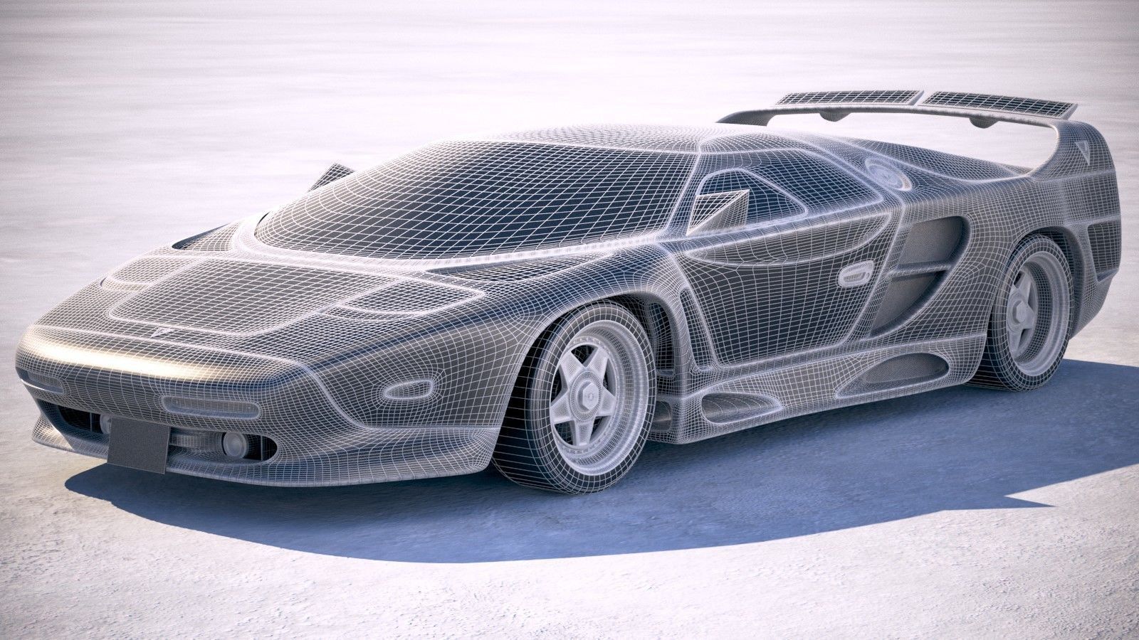 Vector Avtech WX3 1993 3D model_20