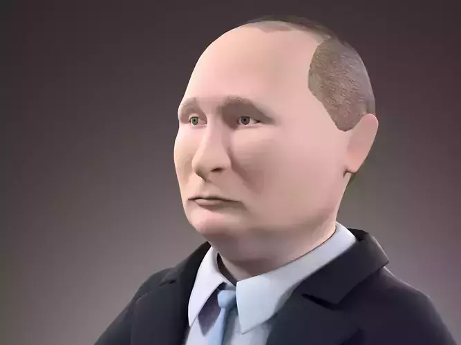 Vladimir Putin Cartoon 3D model