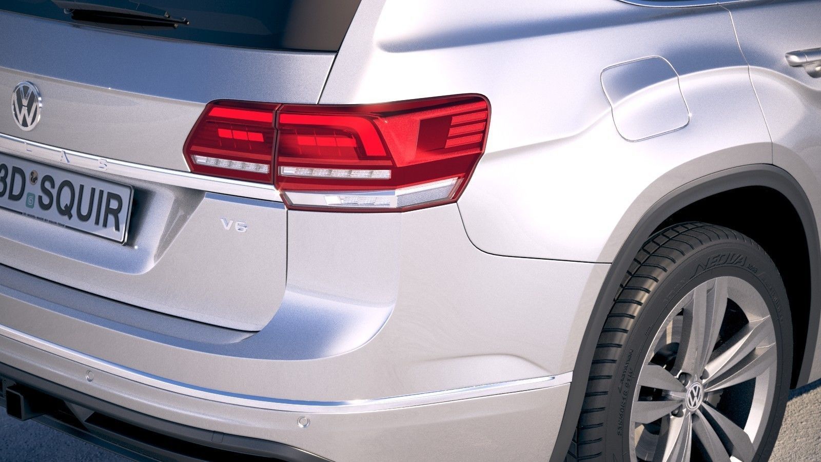 Volkswagen Atlas R-Line 2018 3D model_3